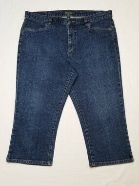 LRL LAUREN JEANS CO. Ralph Lauren Classic Midcalf Capri Jeans 6858E1M